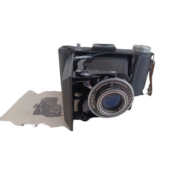 Fold Out Belfoca Optic Belca Werk Dresden A 21 Camera w Manual Vintage Germany